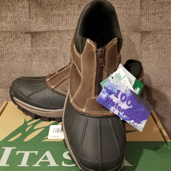 sz 13 NWT 100% Waterproof mens winter shoes boots - Picture 5 of 5